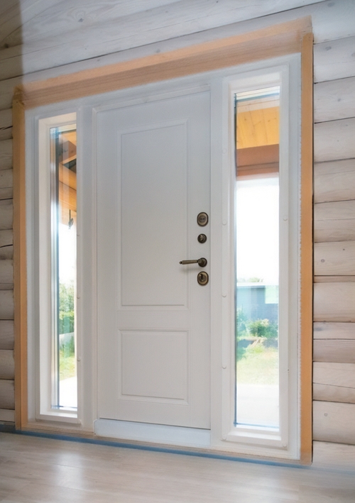 Уличная дверь с окнами Уличная дверь с окнами